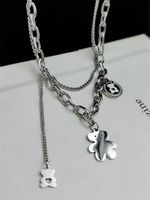 Multilayer Bear Pendant Tassel Necklace Wholesale Nihaojewelry main image 3