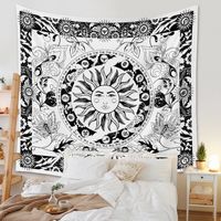 Bohemian Black And White Sun Lines Tapestry Background Wall Decoration Wholesale Nihaojewelry main image 3