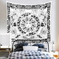 Bohemian Black And White Sun Lines Tapestry Background Wall Decoration Wholesale Nihaojewelry main image 5