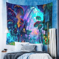 Fashion Mushroom Psychedelic Contrast Color Printing Tapestry Wholesale Nihaojewelry main image 3