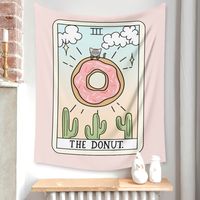 Fashion New Pink Tarot Card Wall Decoration Background Cloth Tapestry Wholesale Nihaojewelry main image 4