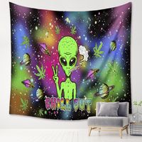 Fashion Green Alien Tapestry Background Wall Decoration Wholesale Nihaojewelry main image 1