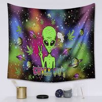Fashion Green Alien Tapestry Background Wall Decoration Wholesale Nihaojewelry main image 3