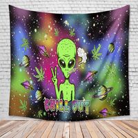 Fashion Green Alien Tapestry Background Wall Decoration Wholesale Nihaojewelry main image 4