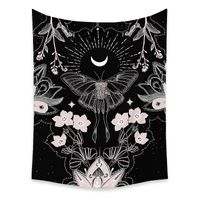 Bohemian Tapestry Butterfly Flower Printing Background Hanging Cloth Tapestry Wholesale Nihaojewelry main image 6