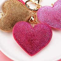 Creative Sequins Heart Pendant Tassel Key Chain Wholesale Nihaojewelry main image 2