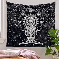 Retro Skull Moon Phase Printing Tapestry Wholesale Nihaojewelry main image 2