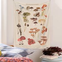 Fashion Colorful Mushroom Printing Room Decoration Wall Cloth Wholesale Nihaojewelry main image 4