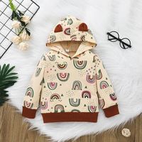 Cartoon Rainbow Print Long-sleeved Children's Top Trousers Two-piece Set Wholesale Nihaojewelry main image 4