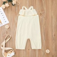 Solid Color Sleeveless Sling Baby One-piece Romper Wholesale Nihaojewelry main image 3