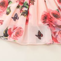 Fashion Chiffon Children's Suspender Floral Printing Dress Wholesale Nihaojewelry main image 6