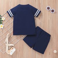 Summer Children's Short-sleeved T-shirt Shorts Two-piece Wholesale Nihaojewelry main image 3