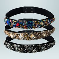 Fashion Elastic Fabric Color Crystal Decorative Belt Wholesale Nihaojewelry main image 1