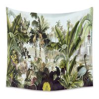 Tropical Jungle Green Plant Tapestry Home Bedroom Decoration Wholesale Nihaojewelry sku image 1