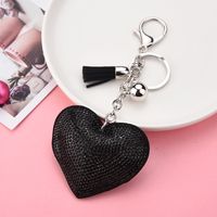 Creative Sequins Heart Pendant Tassel Key Chain Wholesale Nihaojewelry sku image 5