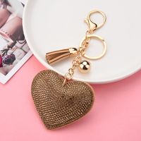 Creative Sequins Heart Pendant Tassel Key Chain Wholesale Nihaojewelry sku image 8