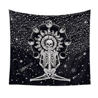 Retro Skull Moon Phase Printing Tapestry Wholesale Nihaojewelry sku image 1