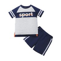 Summer Children's Short-sleeved T-shirt Shorts Two-piece Wholesale Nihaojewelry sku image 1