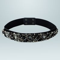 Fashion Elastic Fabric Color Crystal Decorative Belt Wholesale Nihaojewelry sku image 2