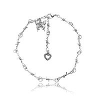 Butterfly Heart Shape Pendant Punk Style Necklace Wholesale Jewelry Nihaojewelry main image 5