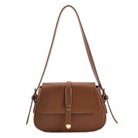 Retro Solid Color Buckle Type Messenger Saddle Bag Wholesale Nihaojewelry main image 6
