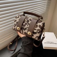 Fashion Contrast Color Leopard Shoulder Messenger Bag Wholesale Nihaojewelry main image 3