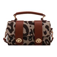 Fashion Contrast Color Leopard Shoulder Messenger Bag Wholesale Nihaojewelry main image 6