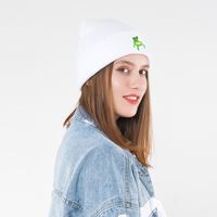 Korean Style Cute Embroidery Frog Knitted Hat Wholesale Nihaojewelry main image 3