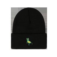 Korean Style Cute Embroidery Frog Knitted Hat Wholesale Nihaojewelry main image 6