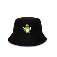 Cute Frog Angel Fisherman Wide Brim Basin Hat Wholesale Nihaojewelry sku image 1