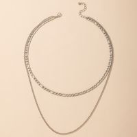 New Fashion Creative Geometric Double-layer Necklace Wholesale Nihaojewelry main image 1