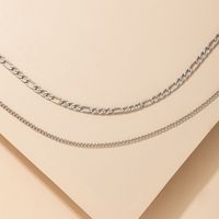 New Fashion Creative Geometric Double-layer Necklace Wholesale Nihaojewelry main image 3