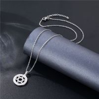 Cross-border Sold Jewelry Hip Hop Hexagram Necklace Trendy Women's Clay Diamond Necklace Pendant Short Xingx Clavicle Chain Accessories main image 5