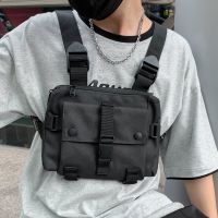 2021 New Work Clothes Vest Jacket Backpack Street Hip-hop Personality Trend Mechanical Style Tactical Hip Hop Chest Bag For Women main image 6