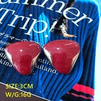 New Style Drip Glaze Triangle Stud Earring Wholesale Nihaojewelry main image 5