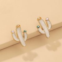 Cute Dripping Cactus Earrings Wholesale Nihaojewelry main image 1