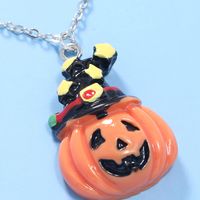 Halloween Pumpkin Pendant Earrings Necklace Set Wholesale Nihaojewelry main image 5