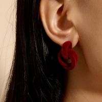 Retro Interlocking Geometric Pendant Earrings Wholesale Nihaojewelry main image 1