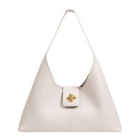 Fashion Solid Color Soft Metal Buckle Underarm Bag Wholesale Nihaojewelry sku image 1