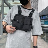 2021 New Work Clothes Vest Jacket Backpack Street Hip-hop Personality Trend Mechanical Style Tactical Hip Hop Chest Bag For Women sku image 1