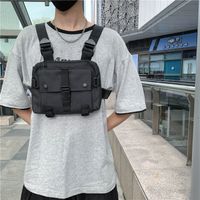 2021 New Work Clothes Vest Jacket Backpack Street Hip-hop Personality Trend Mechanical Style Tactical Hip Hop Chest Bag For Women sku image 2