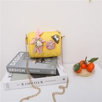 Fashion Rabbit Flower Decoration Children's Messenger Bag Wholesale Nihaojewelry sku image 3