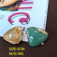 New Style Drip Glaze Triangle Stud Earring Wholesale Nihaojewelry sku image 2
