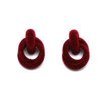 Retro Ineinandergreifende Geometrische Anhänger Ohrringe Großhandel Nihaojewelry sku image 3