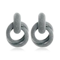 Retro Interlocking Geometric Pendant Earrings Wholesale Nihaojewelry sku image 4