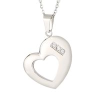 Stainless Steel 18K Gold Plated Heart sku image 1