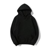 Hooded Solid Color Casual Fleece Sweater main image 3