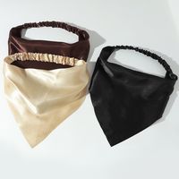 New Pure Color Elastic Band Triangle Scarf Wholesale Nihaojewelry main image 1