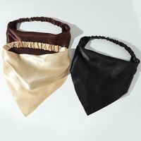 New Pure Color Elastic Band Triangle Scarf Wholesale Nihaojewelry main image 2