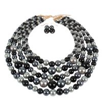 Womens Geometric Beads Beaded Beaded Necklaces Ct190505120159 sku image 1